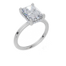 18ct White Gold Radiant Cut 3.10 Carat tw of Lab-Grown Diamond Ring
