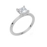18ct White Gold Princess Cut 1.00 Carat of Lab-Grown Diamond Ring