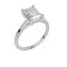 18ct White Gold Emerald Cut 2.00 Carat of Lab-Grown Diamond Ring