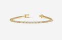 18CT Yellow Gold Round Cut 1.00 Carat tw of Lab Grown Diamonds Tennis Bracelet