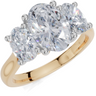 18ct Yellow Gold Oval Cut 1.66 Carat tw of Lab-Grown Diamond Ring