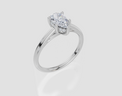 18ct White Gold Pear Cut 0.80 Carat tw of  Diamond Ring