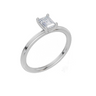 18ct White Gold Emerald Cut 0.50 Carat of  Diamond Ring
