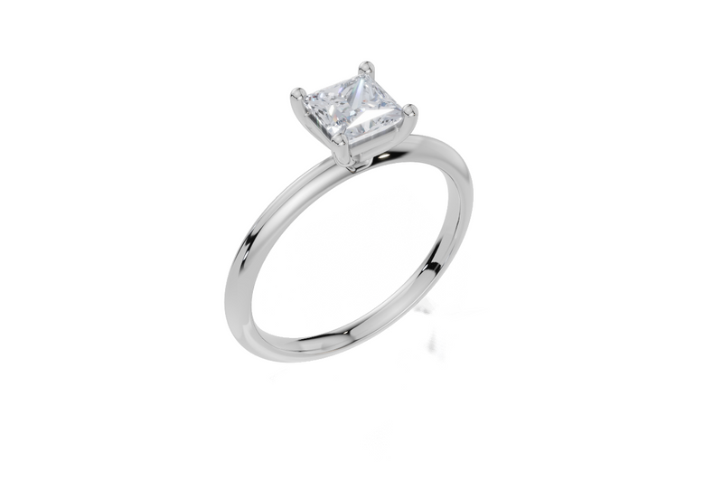 18ct White Gold Princess Cut 0.75 Carat of  Diamond Ring