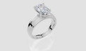 18ct White Gold Oval Cut 2.00 Carat of  Diamond Ring