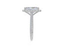 18ct White Gold Radiant Cut 4.65 Carat tw of  Diamond Ring