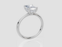 18ct White Gold Radiant Cut 1.57 Carat tw of Lab-Grown Diamond Ring
