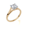 18ct Yellow Gold Round Cut 1.00 Carat of  Diamond Ring