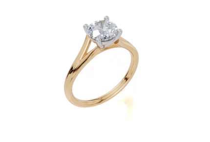 18ct Yellow Gold Round Cut 1.00 Carat of  Diamond Ring