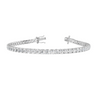 18CT White Gold Round Cut 7.40 Carat tw of Lab Grown Diamonds Tennis Bracelet