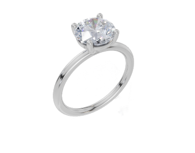 18ct White Gold Round Cut 2.00 Carat of Lab-Grown Diamond Ring