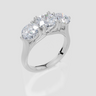 18ct White Gold Round Cut 2.50 Carat tw of Diamond Ring