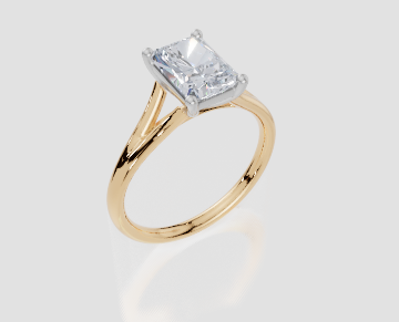 18ct Yellow Gold Radiant Cut 1.50 Carat of  Diamond Ring