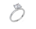 18ct White Gold Round Cut 1.82 Carat tw of  Diamond Ring