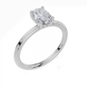 18ct White Gold Oval Cut 0.80 Carat tw of  Diamond Ring