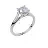 18ct White Gold Round Cut 1.00 Carat of Lab-Grown Diamond Ring