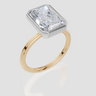 18ct Yellow Gold Radiant Cut 4.00 Carat of Lab-Grown Diamond Ring