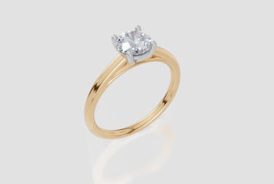 18ct Yellow Gold Round Cut 0.75 Carat of  Diamond Ring