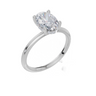 18ct White Gold Oval Cut 1.58 Carat tw of  Diamond Ring