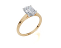 18ct Yellow Gold Oval Cut 1.50 Carat of Lab-Grown Diamond Ring