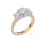 18ct Yellow Gold Oval Cut 2.03 Carat tw of Lab-Grown Diamond Ring