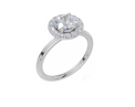 18ct White Gold Round Cut 1.27 Carat tw of  Diamond Ring