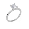 18ct White Gold Emerald Cut 1.00 Carat of  Diamond Ring