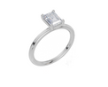18ct White Gold Emerald Cut 1.00 Carat of  Diamond Ring