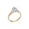 18ct Yellow Gold Pear Cut 1.05 Carat tw of  Diamond Ring