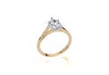 18ct Yellow Gold Pear Cut 1.05 Carat tw of  Diamond Ring