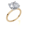 18ct Yellow Gold Round Cut 4.00 Carat of Lab-Grown Diamond Ring