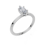 18ct White Gold Marquise Cut 0.54 Carat tw of Lab-Grown Diamond Ring