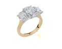 18ct White Gold Oval Cut 3.50 Carat tw of Diamond Ring