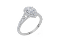 18ct White Gold Pear Cut 1.24 Carat tw of  Diamond Ring