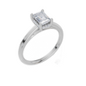 18ct White Gold Emerald Cut 0.80 Carat tw of  Diamond Ring