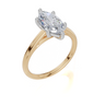 18ct Yellow Gold Marquise Cut 1.50 Carat of Lab-Grown Diamond Ring