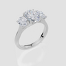18ct White Gold Oval Cut 2.50 Carat tw of Diamond Ring