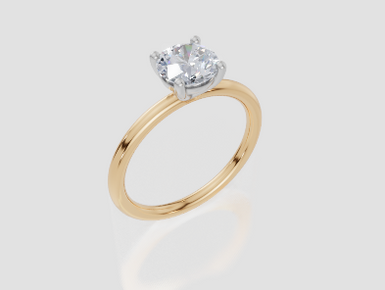 18ct Yellow Gold Round Cut 1.00 Carat of  Diamond Ring