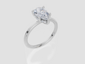 18ct White Gold Pear Cut 1.57 Carat tw of  Diamond Ring