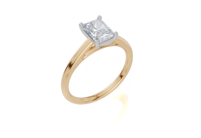 18ct Yellow Gold Radiant Cut 1.00 Carat of  Diamond Ring