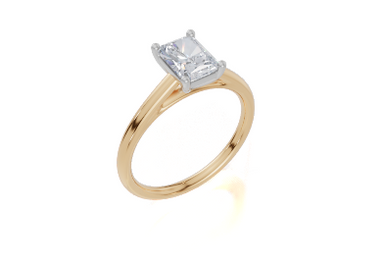 18ct Yellow Gold Radiant Cut 1.00 Carat of  Diamond Ring