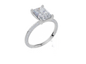 18ct White Gold Radiant Cut 2.34 Carat tw of  Diamond Ring