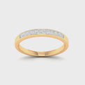 18ct Yellow Gold Princess Cut with 1/4 CARAT tw of Diamonds Ring