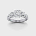 Royale Platinum Round Brilliant Cut 3/4 CARAT tw of Diamonds Ring