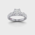 Royale Platinum Round Brilliant Cut 1 CARAT tw of Diamonds Ring