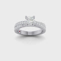 Royale Platinum Round Brilliant Cut 1 Carat tw of Diamonds Ring