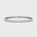 10ct White Gold Round Brilliant Cut 9.00 carat tw Diamond Bracelet