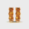 9ct Yellow Gold Round Citrine Earrings
