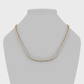 10ct Yellow Gold 4 CTW Round Diamond Tennis Necklace