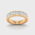 18ct Yellow Gold Round Brillant & Baguette Cut with 1 CARAT tw of Diamonds Ring